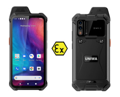 UNIWA smartphone W888 6.3" 4/64GB ηχείο 2W Atex Zone 2 IP68 μαύρο