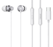 Celebrat Ακουστικά με Μικρόφωνο D15 USB-C 1.2m Λευκά