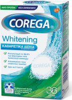 Corega Whitening Καθαριστικό Οδοντοστοιχίας 36 ταμπλέτες