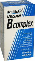 Health Aid Vegan B-Complex Βιταμίνη για Ενέργεια, τα Μαλλιά & τo Δέρμα 60 ταμπλέτες