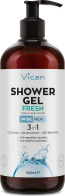 Vican Wise Men Fresh Shower Gel Ανδρικό Αφρόλουτρο 500ml