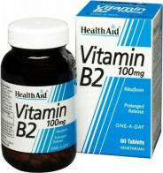 Health Aid B2 Βιταμίνη για Ενέργεια 100mg 60 ταμπλέτες