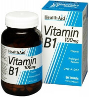 Health Aid Vitamin B1 Βιταμίνη για Ενέργεια 100mg 90 ταμπλέτες