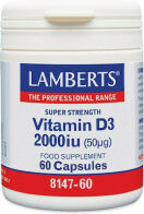 Lamberts Vitamin D3 Βιταμίνη για Ανοσοποιητικό 2000iu 60 κάψουλες