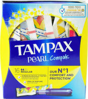 Tampax Ταμπόν Compak Pearl με Απλικατέρ για Κανονική Ροή 16τμχ
