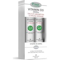 Power Health Vitamin D3 Βιταμίνη 2000iu 2 x 20 αναβράζοντα δισκία