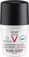 Vichy Homme Anti-Stains Αποσμητικό 48h σε Roll-On 50ml
