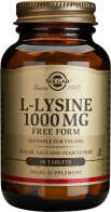 Solgar L-Lysine 1000mg Συμπλήρωμα Διατροφής Για Πρόληψη & Επιτάχυνση Χρόνου Ανάρρωσης Του Απλού Έρπη 50 ταμπλέτες