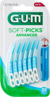 Gum Soft-Picks Advanced Μεσοδόντιες Οδοντογλυφίδες Small Γαλάζιες 30τμχ