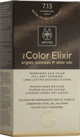 Apivita My Color Elixir 7.13 Blonde Ash Gold | Μόνιμη Βαφή Μαλλιών 7.13 Ξανθό Σαντρέ Μελί