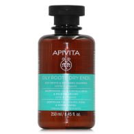 Apivita Oily Roots & Dry Ends Σαμπουάν Βαθύ Καθαρισμού για Λιπαρά Μαλλιά 250ml