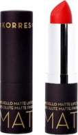 Korres Morello Matte Lipstick 54 Classic Red Ματ Κραγιόν Με Κρεμώδη Υφή 3.50mL