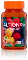 Altion Kids Polyvitamins Πολυβιταμίνες για Παιδιά Ενέργεια & Ανοσοποιητικό Πορτοκάλι Κεράσι 60 ζελεδάκια