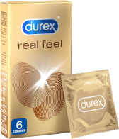 Durex Προφυλακτικά Real Feel χωρίς Λάτεξ 6τμχ