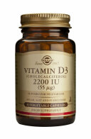 Solgar Vitamin D3 (Cholecalciferol) Βιταμίνη για Ανοσοποιητικό 2200iu 50 φυτικές κάψουλες