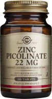 Solgar Zinc Picolinate 22mg Συμπλήρωμα Διατροφής Ψευδαργύρου 100 ταμπλέτες