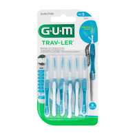 GUM Trav-ler Μεσοδόντια Βουρτσάκια 1.6mm Μπλε 6τμχ