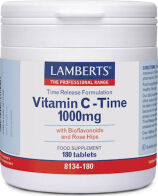 Lamberts Vitamin C Time Βιταμίνη για Ενέργεια & Ανοσοποιητικό 1000mg 180 ταμπλέτες
