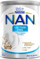 Nestle Nan Lactose Free - Γάλα Σε Σκόνη Για Βρέφη Με Δυσανεξία Στην Λακτόζη 0m+ 400gr