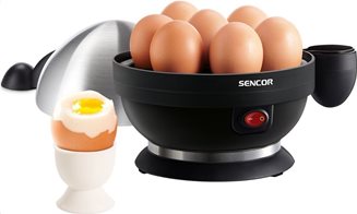 Sencor Βραστήρας Αυγών 7 Θέσεων Με Μεταλλικό Καπάκι Seg 720bs Γκρί Μαύρο