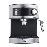 Izzy Μηχανή Espresso 850W Πίεσης 20bar Barista με δοχείο 1.6lt