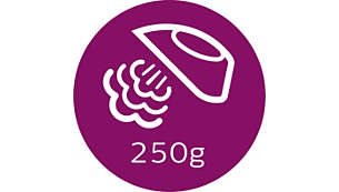 Η ενίσχυση ατμού έως και 250 g σιδερώνει και τις πιο επίμονες τσακίσεις