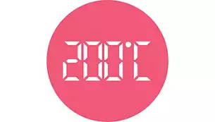 Θερμοκρασία έως και 200°C για τέλεια αποτελέσματα