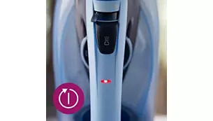 Αυτόματη διακοπή λειτουργίας όταν το σίδερο παραμείνει αφύλακτο