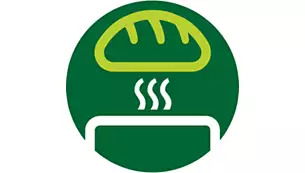 Ενσωματωμένη σχάρα, για να ζεσταίνετε ψωμάκια, κρουασάν, γλυκά ή φραντζολάκια