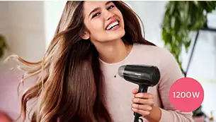 Απαλό στέγνωμα 1200 W για όμορφα αποτελέσματα