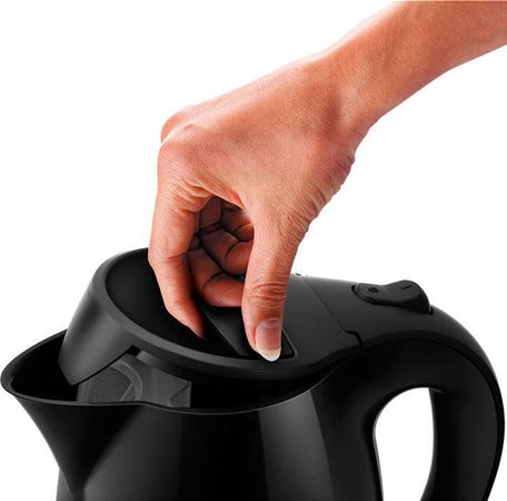 Σπαστό καπάκι με μεγάλο άνοιγμα για εύκολο γέμισμα και καθαρισμό