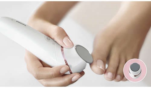 Λίμα ποδιών για πεντικιούρ με περιστρεφόμενο δίσκο για εξαιρετικά απαλά πόδια