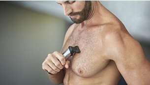 Η ξυριστική μηχανή σώματος ξυρίζει με άνεση τις τρίχες στο σώμα σας