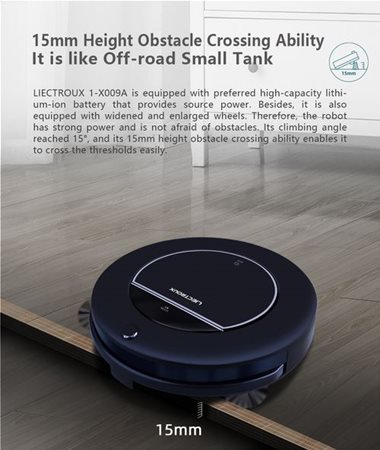 Δυνατότητα υπερπήδησης εμποδίων έως και 15mm