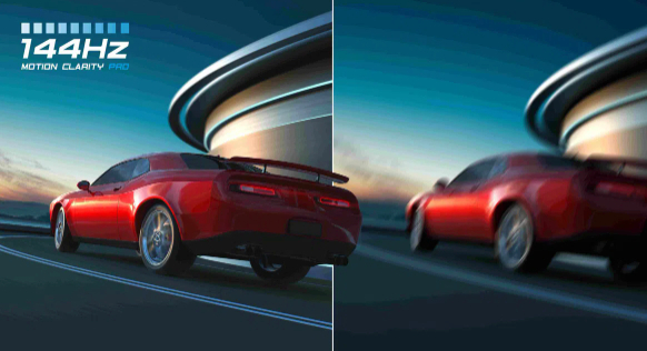 Εγγενής οθόνη 144 Hz για κορυφαία κίνηση