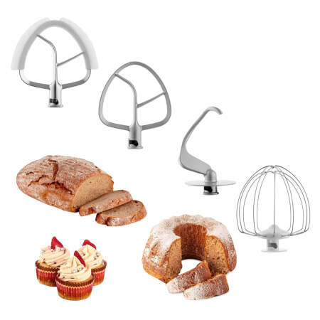 4 εξαρτήματα για ζύμες & μείγματα