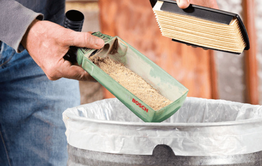 Μειώνει τη σκόνη για μια καθαρότερη περιοχή εργασίας