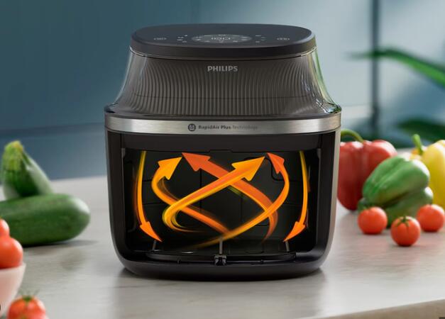 Τεχνολογία RapidAir Plus  για υγιεινό και τραγανό μαγείρεμα