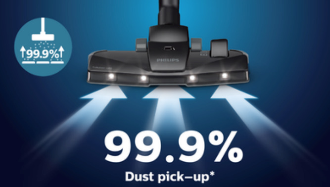 Απορρόφηση σκόνης 99,9%