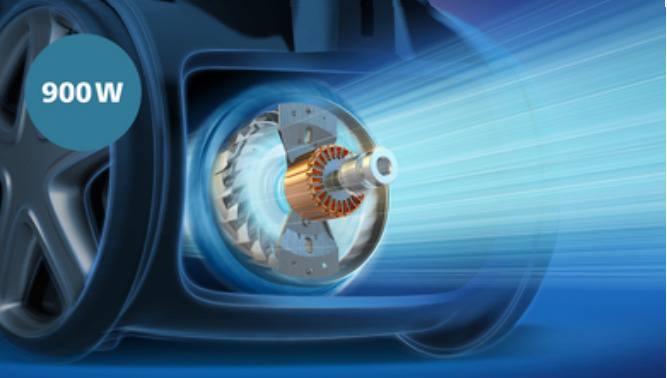 Μοτέρ 900 W για μεγάλη απορροφητική ισχύ