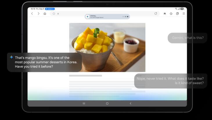 Μίλησε στο Gemini για οτιδήποτε βλέπεις