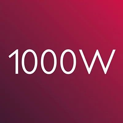 Ισχύς 1000W για υπέροχα αποτελέσματα