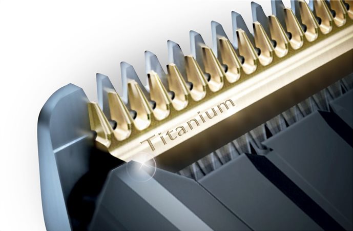 Λεπίδες από τιτάνιο και διπλά ακονισμένο κοπτικό στοιχείο