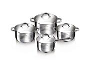 Blaumann BL-3115 Σετ κατσαρόλες, 8 τεμ. από Ανοξείδωτο ατσάλι με καπάκια