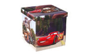 Παιδικό Σκαμπό Πτυσσόμενο με Αποθηκευτικό Χώρο με θέμα Cars της DISNEY, 38x38x38cm, Homa 109047