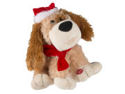 Christmas Gifts Λούτρινο Χριστουγεννιάτικο Παιχνίδι Σκυλάκι 28cm, 25x21x28cm, 97707