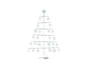 Τεχνητό Χριστουγεννιάτικο Φωτιζόμενο Δέντρο, με Led φωτισμό, 24 ενσωματωμένα κρεμαστά στολίδια