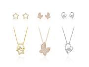 Pierre Cardin PXX0223 Σετ Κοσμημάτων με 3 Κολιέ και 3 Ζευγάρια Σκουλαρίκια