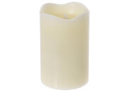 Led Διακοσμητικό Κερί με 2 διαφορετικά Εφέ φωτισμού Laser και φλόγας, ύψους 14.5 cm, σε Λευκό χρώμα