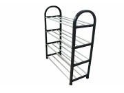 Μεταλλική Παπουτσοθήκη Stand με 4 Ράφια για Αποθήκευση 8 Ζευγαριών Παπουτσιών, 50x19x57cm